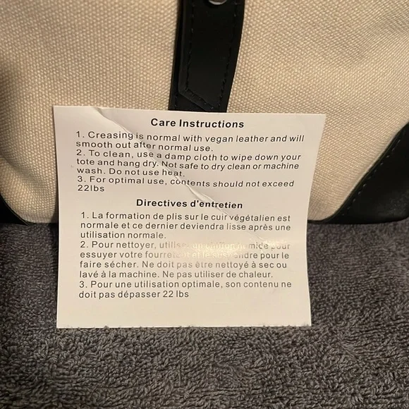 Deux Lux: Canvas Backpack with Vegan Leather Trim - Picture 10 of 16